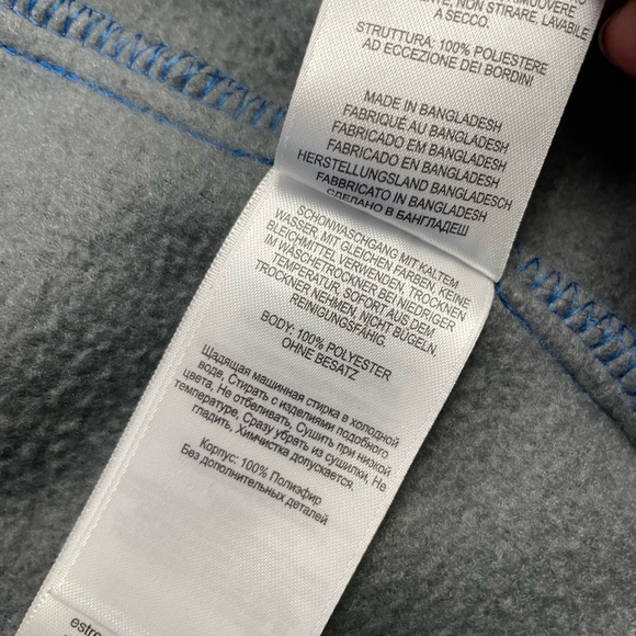 Men’s Columbia Full Zip Fleece Jacket Blue / Gray Size L - Picture 5 of 13